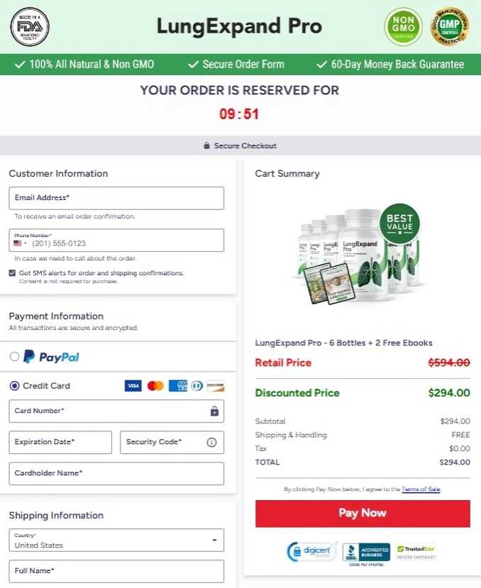 LungExpand Pro Checkout